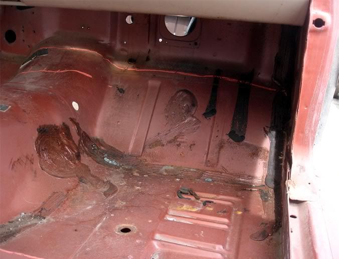 Interior floor pan paint colour